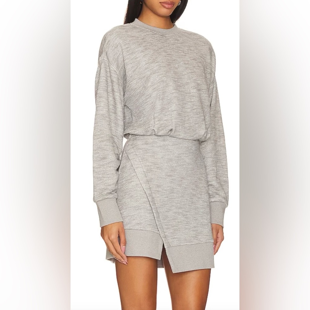 Steve Madden NWT Heather Gray Asymmetrical Briar Sweater Dress